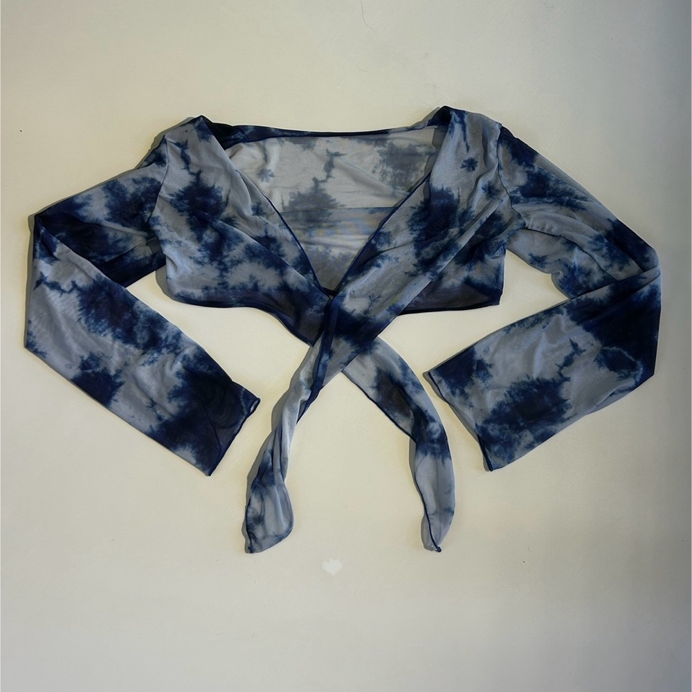 Tie-Dye Wrap Top